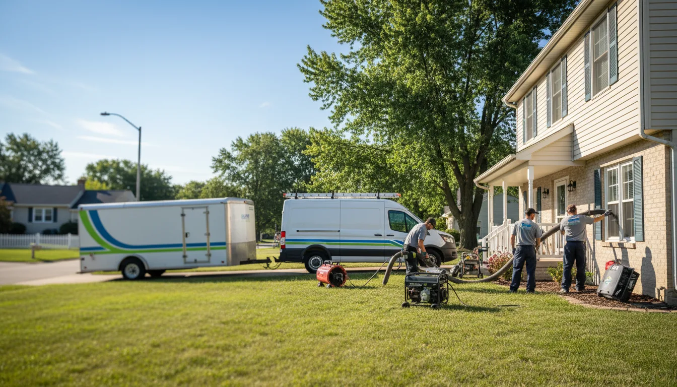 Flooded Basement Restoration And Cleanup With Repair in Chandlersville, OH near me